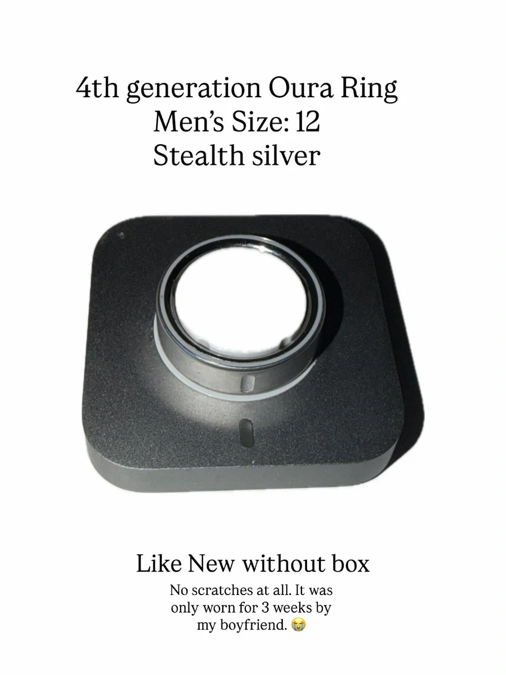 Oura Ring Generation 4 Smart Ring — Brushed Silver Finish